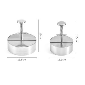 Mutfak Gereçleri-Paslanmaz Çelik 304 Hamburger Köftesi Yapıcı Pişirme Kalıbı Et Presi <span class=keywords><strong>Burger</strong></span> Presi Dropshipping Et Kümes Hayvanları Aracı - Product Image 2