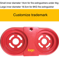 Support d'extincteur en plastique rouge SCQP avec couleur personnalisable 45x45x35CM, support pour équipement de sécurité incendie