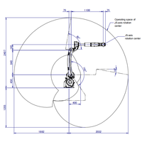 Bras robotique industriel 6 axes Fanuc M-10id/8L atteindre 2m Robot de soudage à l'arc CNGBS positionneur de soudage torche de soudage