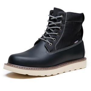 Best-selling Unisex <b>Winter</b> Warm Comfortable Ankle & Bootie Genuine Leather Waterproof Cloth Casual <b>Work</b> <b>Boots</b> Evergreen - Product Image 3