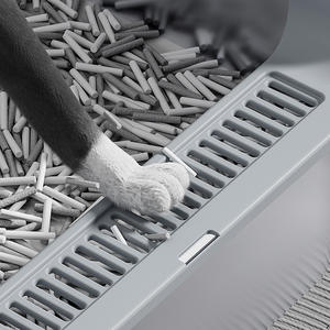 Vente en gros Enceinte <span class=keywords><strong>Toilette</strong></span> pour <span class=keywords><strong>chat</strong></span> en acier inoxydable Super Big Cat Litière <span class=keywords><strong>Maison</strong></span> avec plateau à pelle - Product Image 6