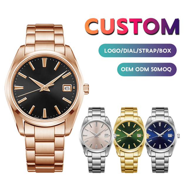 Men's Quartz Watches Waterproof Luxury Quartz Watch Quartz Watches for Men Luminous Chronograph Stainless Steel Digital Diamond
