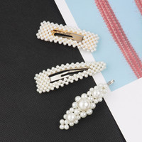 Nouvelle mode épingle à cheveux personnalisée beauté Barrettes femmes accessoires de cheveux pinces à cheveux coréennes perle pince à cheveux