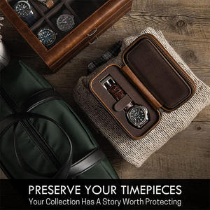 Caja <span class=keywords><strong>de</strong></span> reloj vintage <span class=keywords><strong>de</strong></span> cuero genuino, caja <span class=keywords><strong>de</strong></span> reloj <span class=keywords><strong>de</strong></span> regalo para parejas - Product Image 5