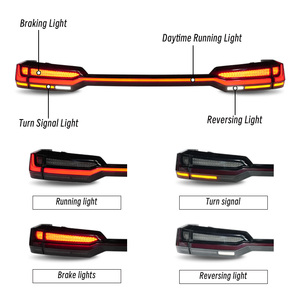 Zhengwo Năng Động Lần Lượt Tín Hiệu LED Red <span class=keywords><strong>12V</strong></span> Cắm + Chơi Đuôi Đèn Phía Sau Thân Cây Đèn Spoiler Đèn Hậu Cho Fortuner 2016-2024 - Product Image 3
