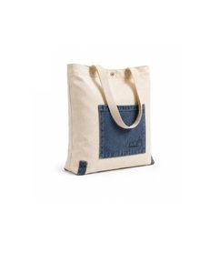 Durable Denim Pocket Utility Carry <b>Bag</b> for <b>College</b> Students Books Documents Shopping and Everyday Activities - Product Image 1