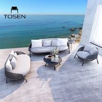 Meubles d'extérieur : Canapé en rotin, Chaise de loisirs individuelle en rotin pour balcon, Canapé de jardin en rotin tressé design, Combinaison table basse