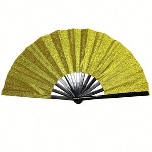 Holographic Rave Folding Hand <b>Fan</b> for Women <b>Large</b> Reflective Rainbow Clack <b>Fan</b> for Festivals Outfits Targeted for Education - Product Image 2