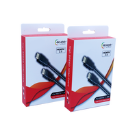 Boîtes en papier d'emballage avec câble de données USB avec logo personnalisé Belle boîte Emballage de ligne de date avec cintre