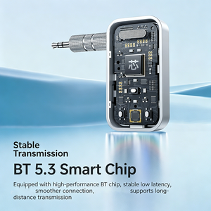 Convertidor <span class=keywords><strong>de</strong></span> Audio BT <span class=keywords><strong>de</strong></span> Plástico <span class=keywords><strong>de</strong></span> Alta Calidad y Kit <span class=keywords><strong>para</strong></span> Auto BT V5.3, <span class=keywords><strong>Receptor</strong></span>/Transmisor BT <span class=keywords><strong>para</strong></span> Altavoces <span class=keywords><strong>de</strong></span> Auto - Product Image 5