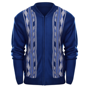 Chaleco Cárdigan de Hombre 100% Poliéster Acolchado con Cremallera y Cuello Alto, Antipilling, Transpirable, de Alta Gama, Informal, Tejido, para Invierno - Product Image 1