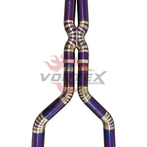 ท่อไอเสีย Vortex Racing สีม่วงไทเทเนียมเบิร์น สำหรับ BMW G90 M5 2025 อะไหล่ปรับแต่งเสียง - Product Image 4