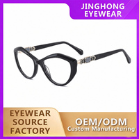 Montures de lunettes personnalisées avec logo du fabricant, montures optiques rondes rétro en acétate pour hommes et femmes