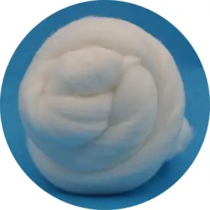 6D 102mm Nylon 6 pa6 tái chế nguyên Trắng chải đầu giả Alpaca