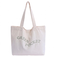 Sac fourre-tout réutilisable en toile de coton laminée à motifs de dessins animés colorés, protection anti-sable pour enfants, idéal pour les camps d'été, vente en gros en lot