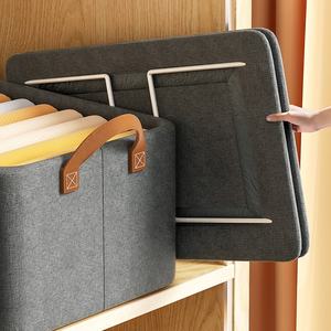 Household <b>Clothes</b> <b>Organizer</b> Washable Wardrobe <b>Drawer</b> <b>Organizer</b> <b>for</b> <b>Clothes</b> Jeans Panty Closet Storage Bins Cube with Handle - Product Image 3