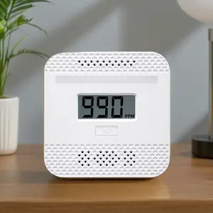 Hệ thống báo động an ninh xe hơi monoxide Máy dò xách tay pin hoạt động Mini độc lập Carbon Monoxide báo động co Detector