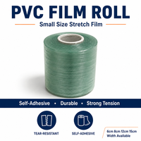 Film étirable 6 cm de large, petit rouleau, haute transparence, PVC, utilisation agricole, film d'emballage pour œufs