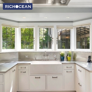 Fenêtres baies et en volants RICHOCEAN sur mesure à double vitrage, en aluminium, pour l'extérieur, à économie d'énergie, pour les maisons - Product Image 4