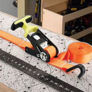 Sangle à cliquet en gros, sangle d'arrimage, ceinture à cliquet GS Zurrgurte 5m 1 pouce/25mm personnalisée - Product Image 4