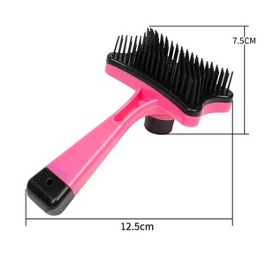 One-Touch Clean Pet Deshedding spazzola autopulente rimozione peli di cane e gatto con massaggio Grooming per spargimento di controllo - Product Image 5