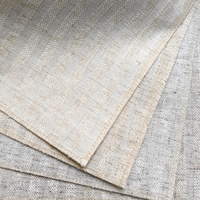 Rideaux en lin pour plafonds hauts, tissu blanc et beige, respirants, neutres, pour salon, chambre et fenêtre