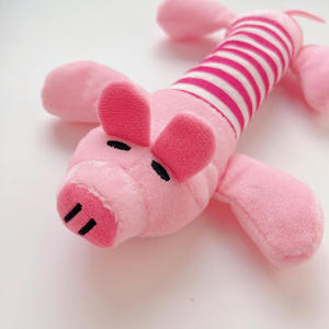 Juguete de Peluche Ecológico para Perros <span class=keywords><strong>Ipet</strong></span>, con Diseño de Pato, Cerdito y Elefante Bordados, Resistente a Mordidas - Product Image 1