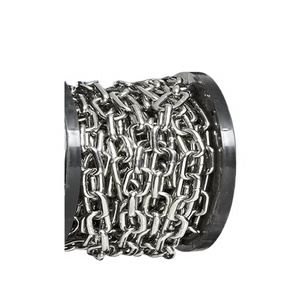 Stainless Steel DIN763 Long Link Chain Dia.4mm Anchor Chains Anchoring Ship Vessel Kayak Dinghy <b>Yacht</b> Boat Hardware Accessories - Product Image 2