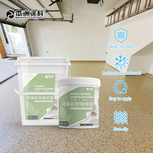 Benzhou sinh thái thân thiện hai thành phần tự san lấp mặt bằng epoxy màu cát sàn sơn lớp phủ chất lỏng chống mài mòn cho bê tông - Product Image 5