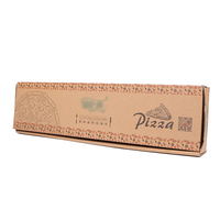 Boîte à pizza en carton dur recyclable écologique personnalisée en usine pliable facilement avec logo imprimé de la gamme alimentaire sécurisé