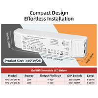 Alimentation électrique LED à courant constant universelle à haute efficacité, transformateur LED DC AC, non dimmable, avec télécommande 240V