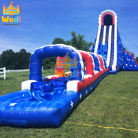 Toboggan aquatique gonflable robuste avec piscine, toboggan gonflable en vinyle pour utilisation humide, toboggan gonflable pour le plaisir estival en extérieur