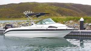 Yate deportivo de lujo de velocidad rápida, <span class=keywords><strong>6</strong></span>,2 <span class=keywords><strong>metros</strong></span>, casco de fibra de vidrio usado en el mar, <span class=keywords><strong>barco</strong></span> de pesca con motor fuera de borda para turismo - Product Image 2