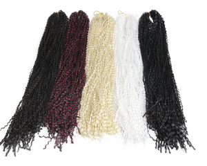 Nouveautés en promotion : Extensions de cheveux synthétiques pour tresses au crochet <span class=keywords><strong>Micro</strong></span> <span class=keywords><strong>Zizi</strong></span> et Box Braids Twist - Product Image 4