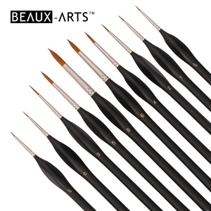 10 pièces détail populaire artiste pinceaux ensemble <span class=keywords><strong>aquarelle</strong></span> acrylique huile visage <span class=keywords><strong>peinture</strong></span> pinceau <span class=keywords><strong>peinture</strong></span> fournitures - Product Image 1