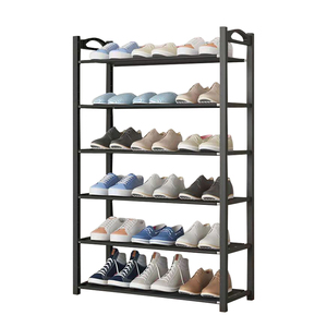 Estante de exhibición de zapatos independiente para muebles de metal plástico, DIY estante de <span class=keywords><strong>almacenamiento</strong></span>, estante de zapatos familiar, casillero, estante de Zapatos de diseño Simple - Product Image 5