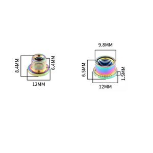 Lot de 5 boulons de chaîne en acier M8 de 6,5 mm pour manivelles de vélo de montagne et de route de 165 mm - Fixations pour pignons simples/doubles - Product Image 4