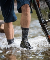 Fudu — chaussettes thermiques d'extérieur imperméables pour hiver, chaussons musulmans pour le ski, la pêche, le cyclisme, les pieds secs, pour enfants, collection 100%