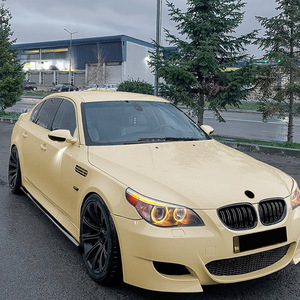 Bmw 5 Series E60 E61 Side Skirt Spoiler Body Kit Piano Black Carbon Fiber Texture 2005-2010 ABS Material - Product Image 3