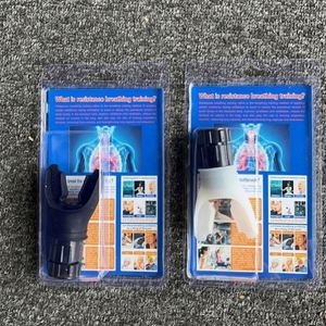 Black White Silicone Lung Exercise Breathe Trainer Breathing Device Usa Mairun Model 823 - Product Image 3