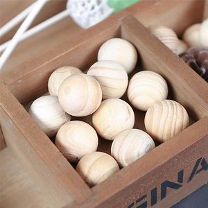 Boule ronde en bois de 2 pouces non finie Boule en bois naturel Boules d'artisanat lisses pour l'artisanat Projets de bricolage - Product Image 6