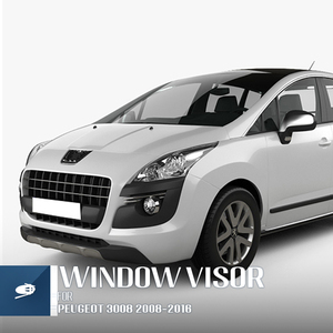 Visière de fenêtre MOSUN pour <span class=keywords><strong>PEUGEOT</strong></span> <span class=keywords><strong>3008</strong></span> 2008-2016 Mugen style <span class=keywords><strong>chrome</strong></span> pare-Vent pare-brise déflecteur de Vent pare-pluie - Product Image 6