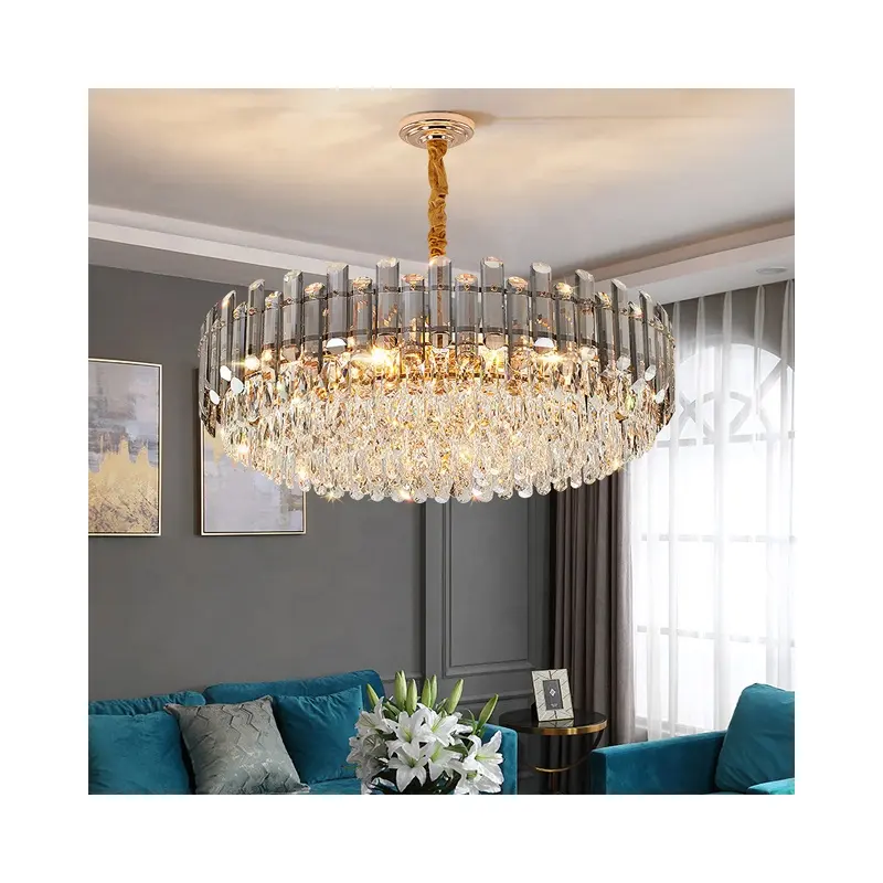 Good Price Of Good Quality Round Chandelier Crystal K9 Traditional Crystal Chandelier Living Room