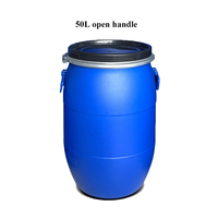 Nouvelle conception, anneaux de verrouillage pour fûts de 55 gallons avec boulons, barils bleus, seau de qualité alimentaire en plastique HDPE, fût de 200 litres avec crochet