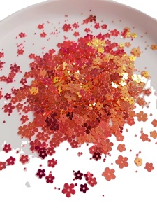 Paillettes Olografiche a Forma di Fiore 5mm 7mm in PVC, Glitter Sfuso per Nail Art, Manicure, Cucito, Decorazioni Matrimoniali e Coriandoli - Product Image 1
