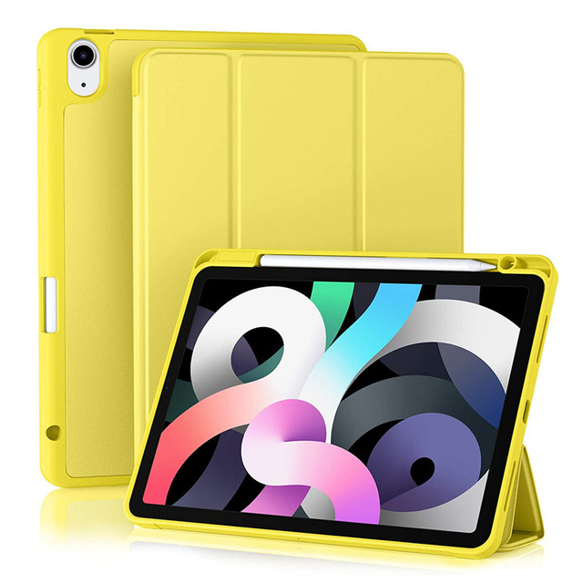Customized Durable Foldable Triple Fold Leather Case with Pen Slot for iPad Pro 13 Air 11 Full Protection Custom Your Own Logo