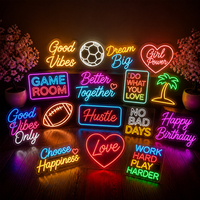 Letrero de Neón LED Personalizado para Exteriores, Diseño de Logotipo Acrílico, Sin Pedido Mínimo, Entrega Rápida, Decoración para Habitaciones, Cumpleaños, Bodas y Fiestas