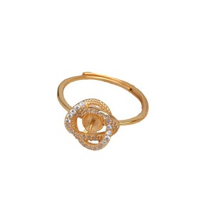 Accessoires pour boucles d'oreilles en argent S925, support creux pour perle, anneau 5711, kit DIY nid d'oiseau, apprêts et composants de bijoux 6-7 - Product Image 5