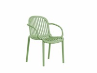 Fauteuil de salon empilable intégré, durable, moderne, confortable, avec accoudoirs, léger, anti-UV, OEM, pour intérieur/extérieur, parc
