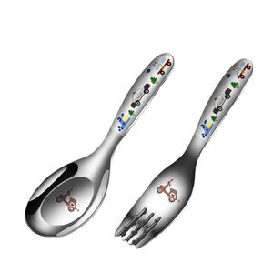 Ensemble <span class=keywords><strong>de</strong></span> couverts écologiques en acier inoxydable 316 Cuillère pour enfants pour soupe sèche Cuillère à dessert pour tout-petits <span class=keywords><strong>Fourchette</strong></span> Cuillère à repas - Product Image 1